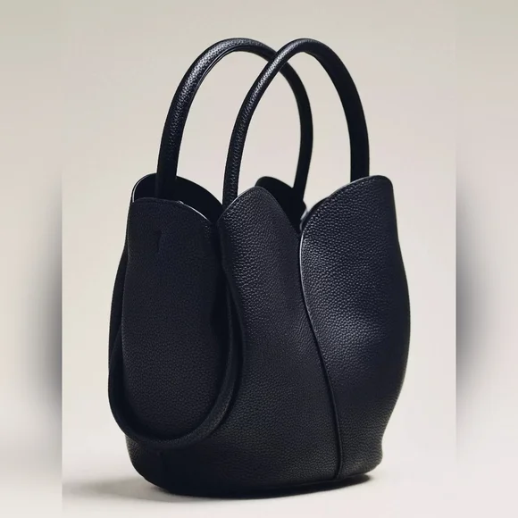 Anthropologie Melie Bianco Tulip Top-Handle Crossbody Tote - Picture 3 of 3